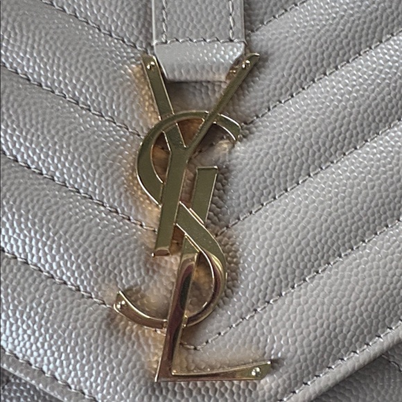 Yves Saint Laurent Tan Quilted Clutch - Picture 3 of 13